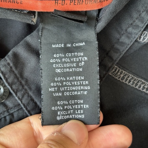 Harley Davidson Shirt Mens S Black Button Down Mechanic Motors Logo Cotton Biker - Picture 13 of 16